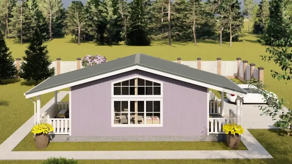 Каркасный дом 8,5х11 м «Маринино»