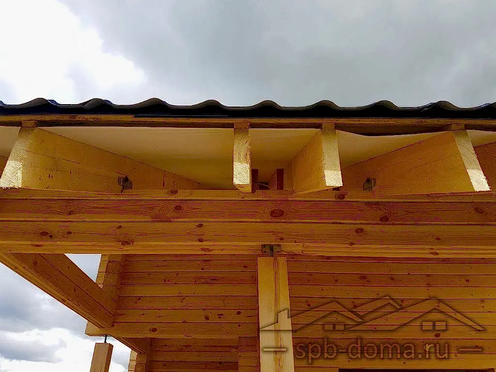 Дом из бруса 7х9 Лопухинка