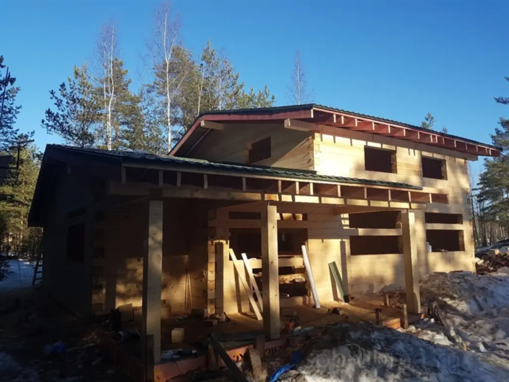 Дом из бруса 8х12 в Медное Озеро