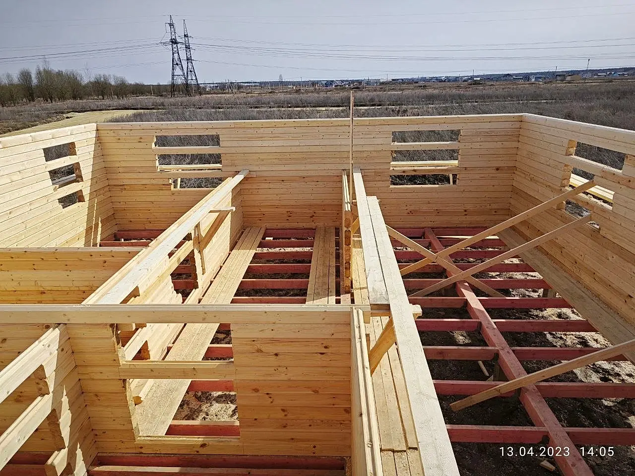 Сруб под усадку 8х8 Федоровское