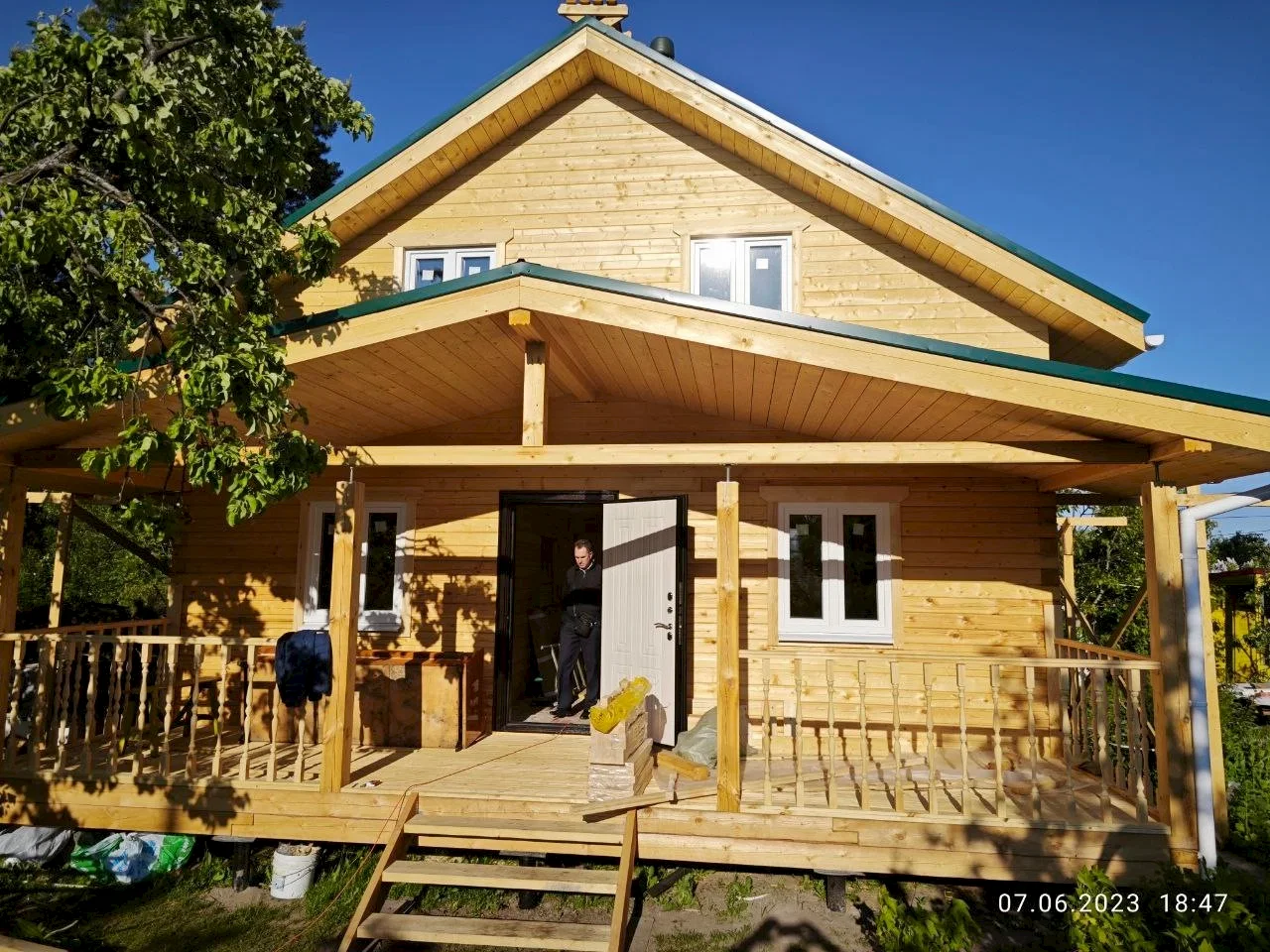 Дом из бруса 8х8 Ольгино