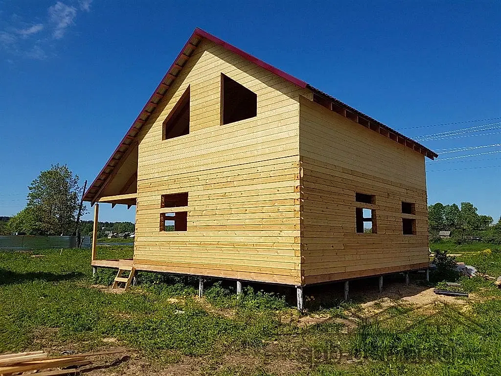 Дом из бруса 8х9 Сясьстрой