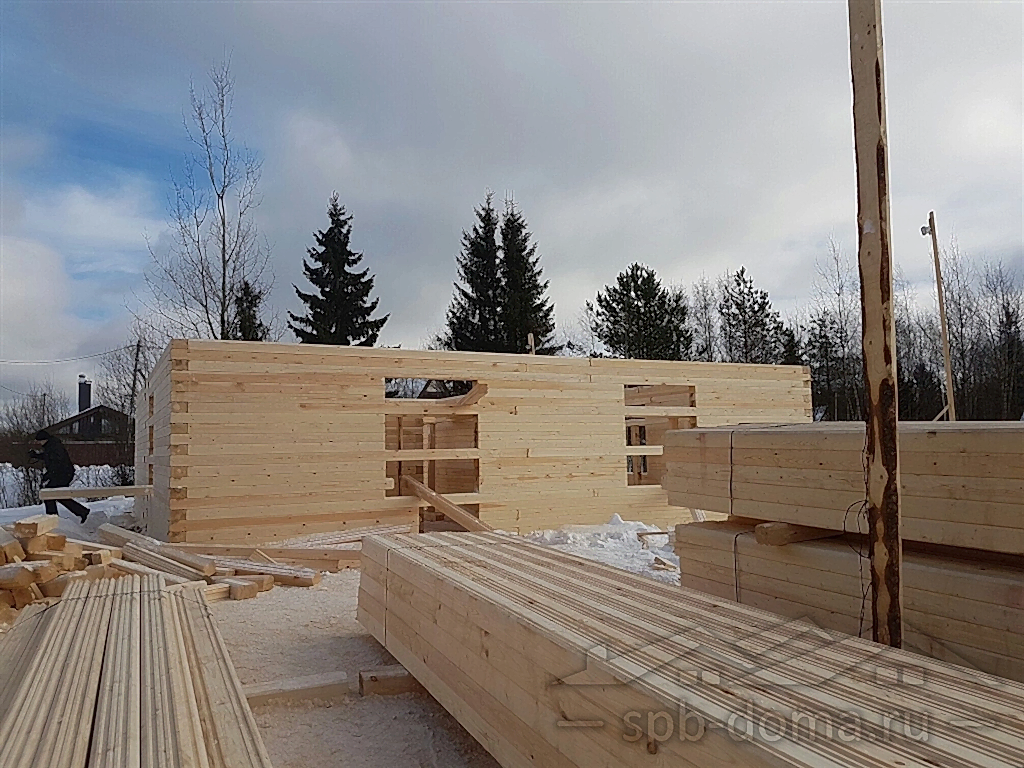 Дом из бруса 11х11 в Портосиках