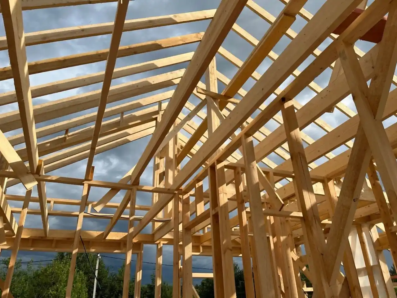 Каркасный дом 8х8 в Петрово