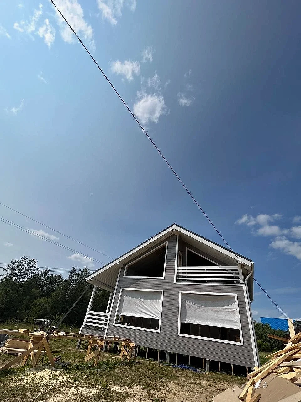 Каркасный дом 8х8 в Петрово