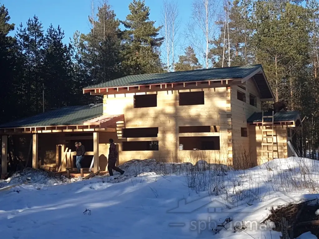 Дом из бруса 8х12 в Медное Озеро