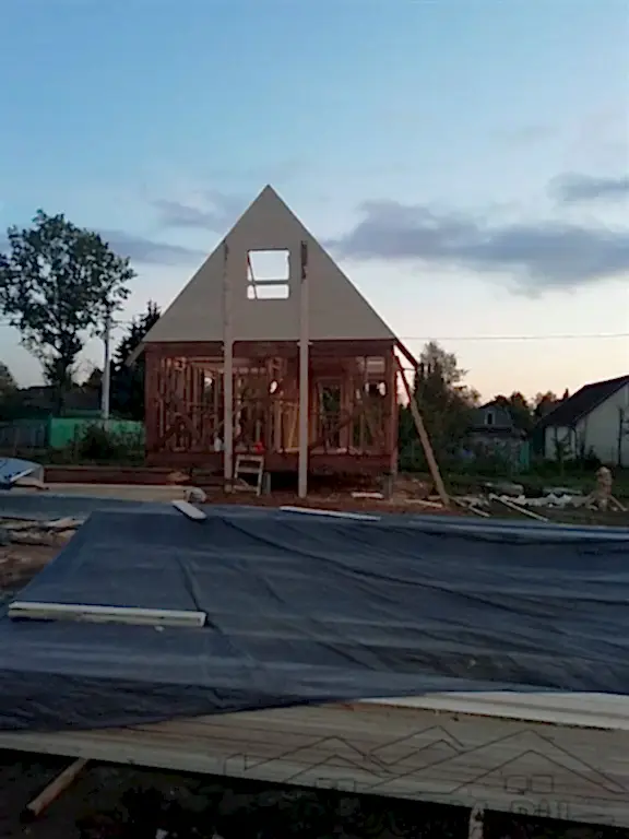 Каркасный дом 8х6 в п. Лесколово