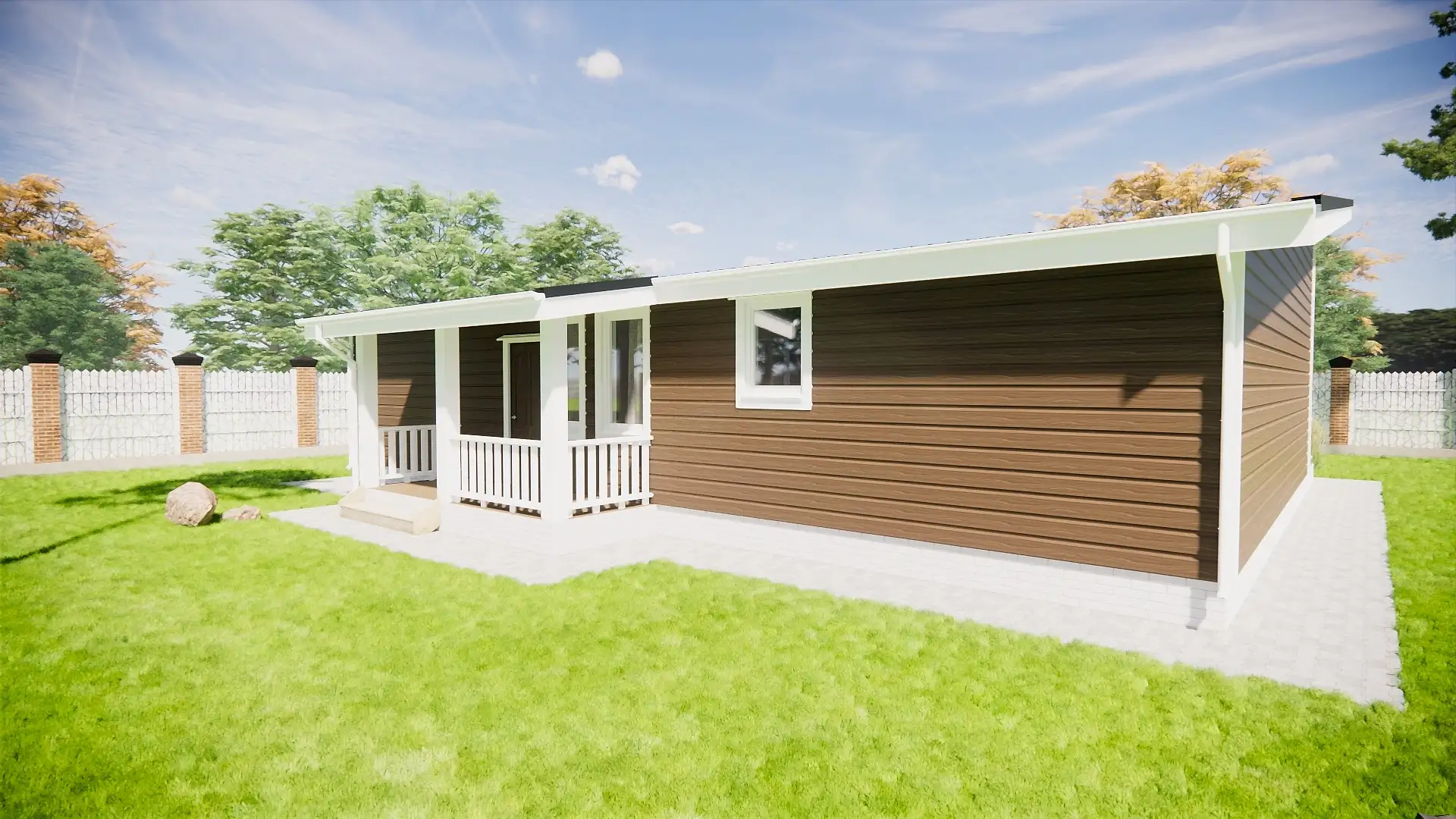 Каркасный дом 14х9 м «Мга»