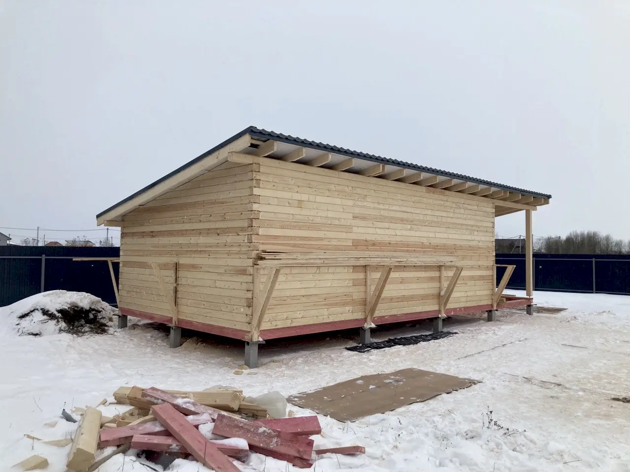 Сруб под усадку 5х10 Монделево