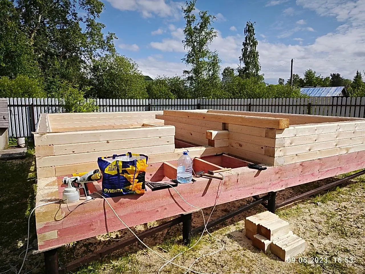 Сруб под усадку 6х6 Кобралово