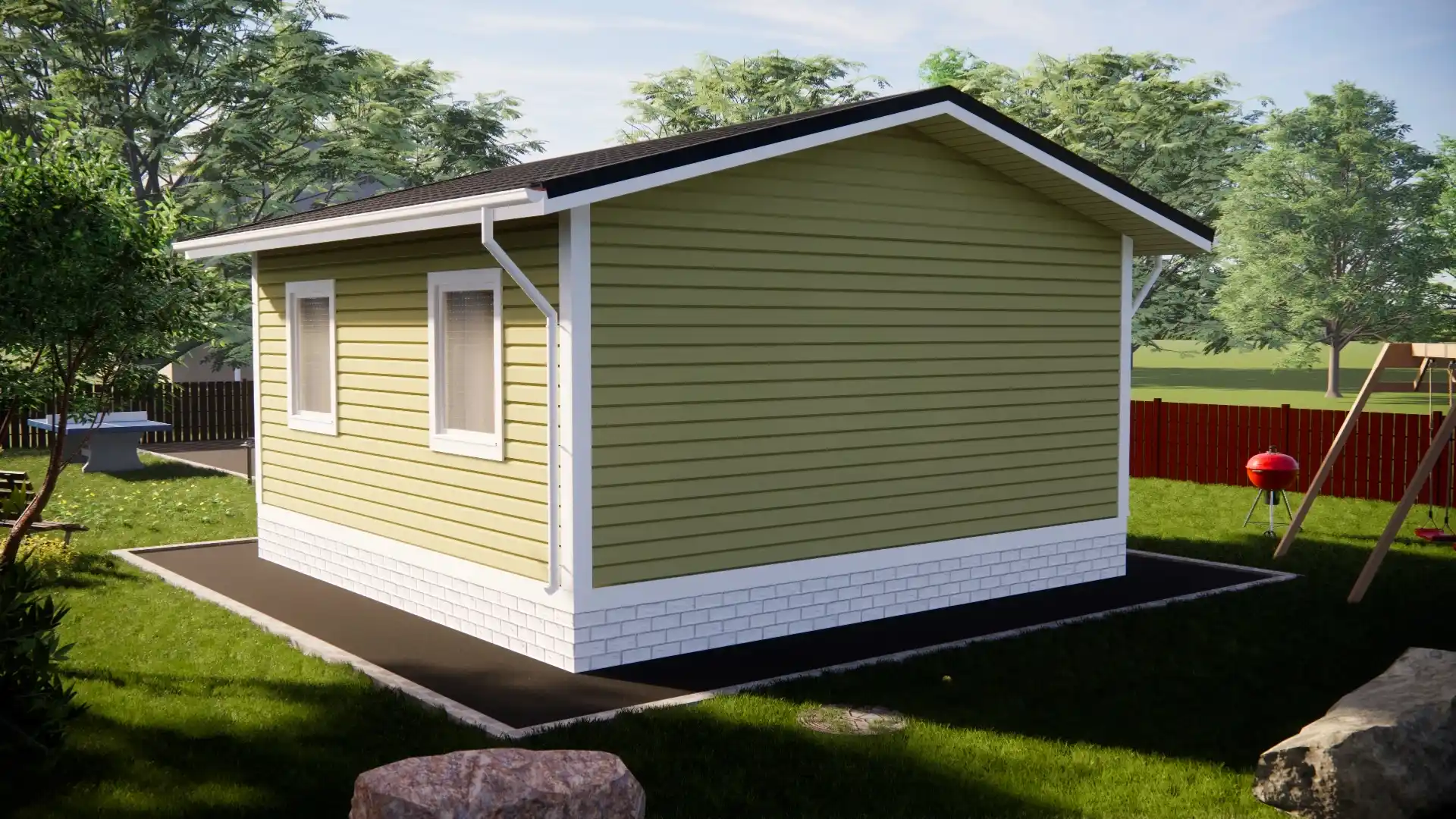 Каркасный дом 6х6 м «Пушкин»