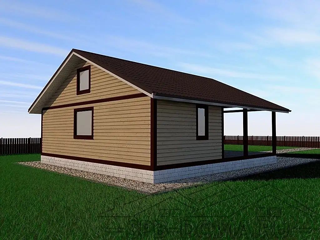 Сруб дома из профилированного бруса 9х9 м «Васкелово»