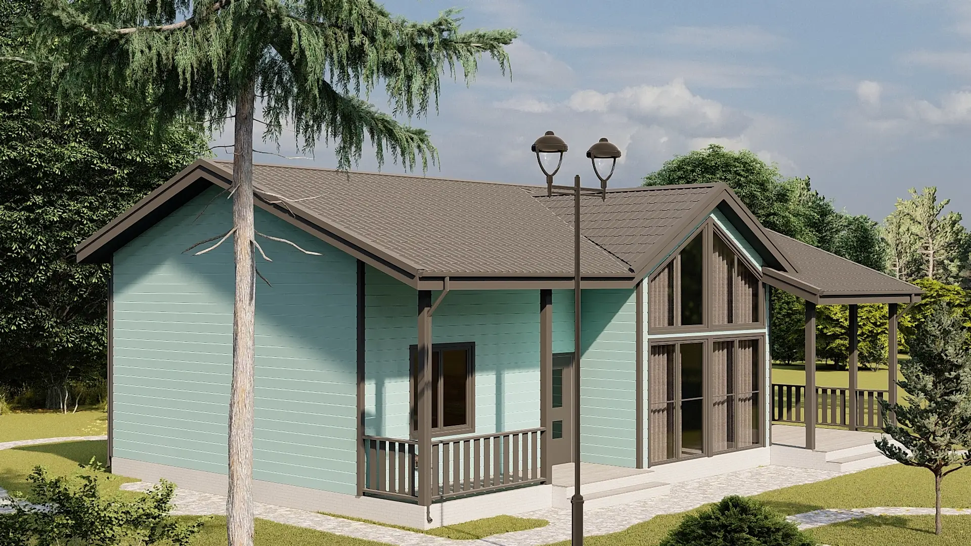 Каркасный дом 9х14 м "Михалево" Каркасный дом 9х14 м "Михалево"