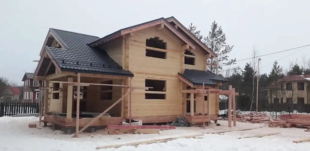 Дом из бруса дом 10х11 в г. Керро