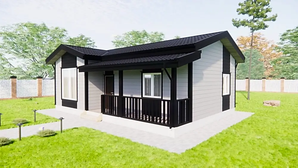 Каркасный дом 7х10 м «Шум» Каркасный дом 7х10 м «Шум»