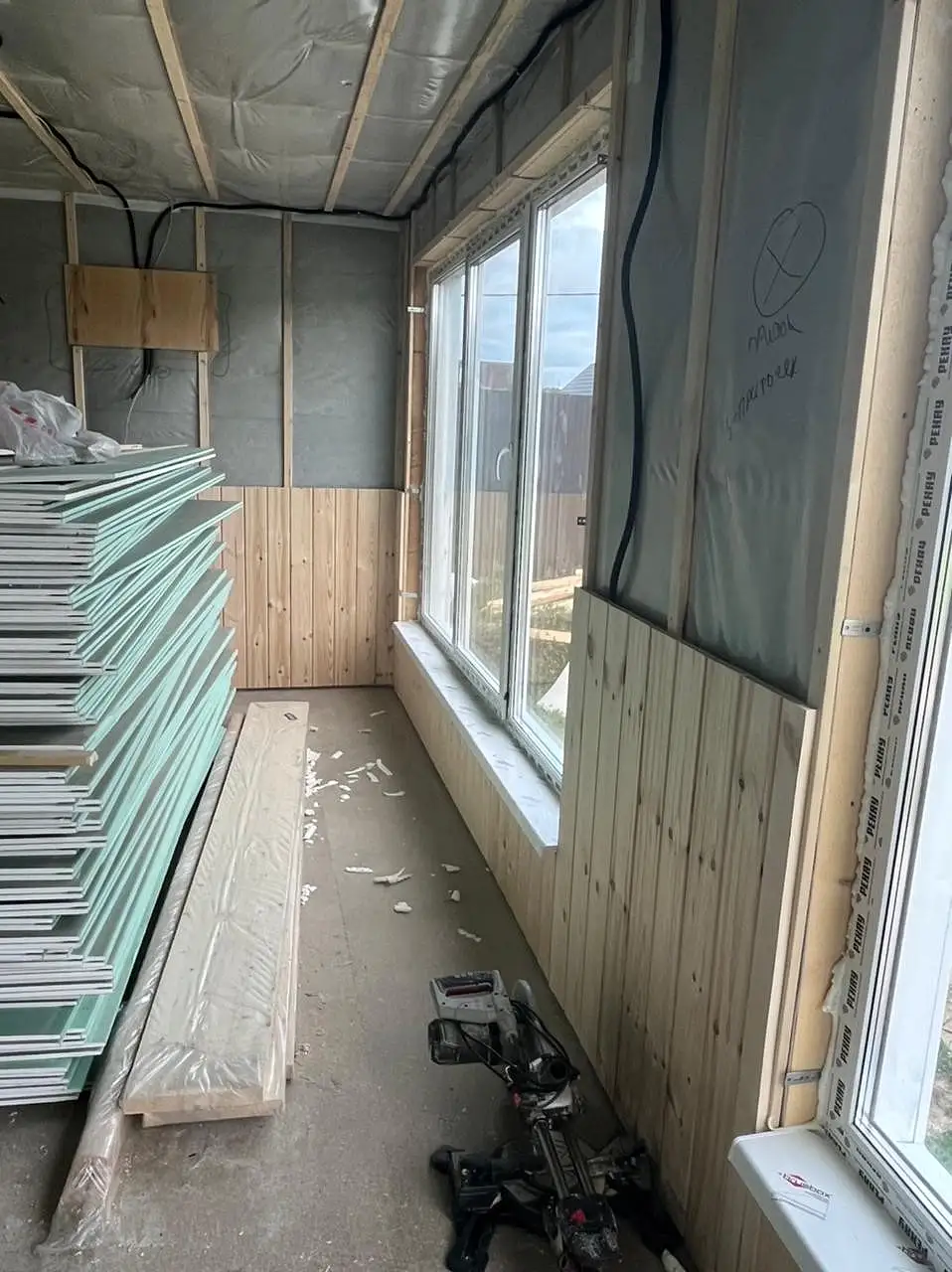 Каркасный дом 8х8 в Петрово