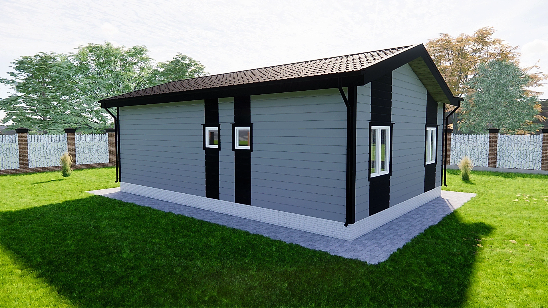 Каркасный дом 7х10 м «Шум» Каркасный дом 7х10 м «Шум»