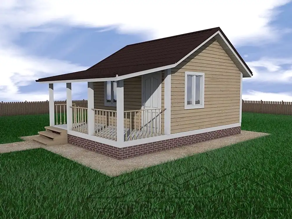 Каркасный дом 5х7 м «Отрадное» Каркасный дом 5х7 м «Отрадное»