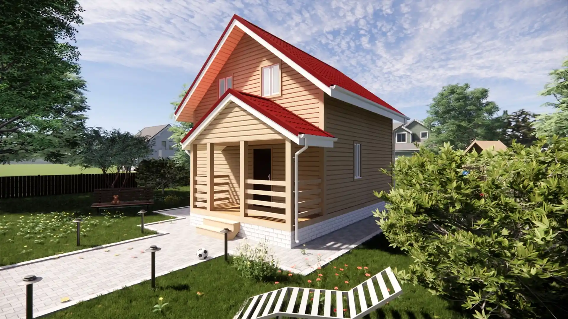 Каркасный дом 6х6 м «Павловск» Каркасный дом 6х6 м «Павловск»