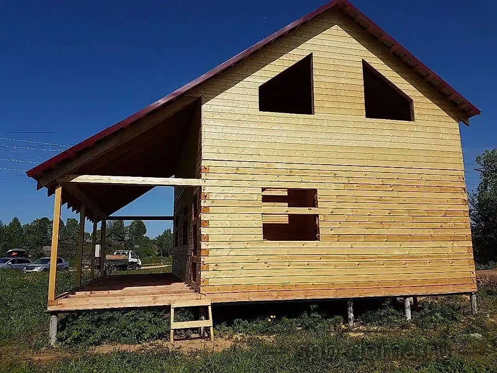 Дом из бруса 8х9 Сясьстрой