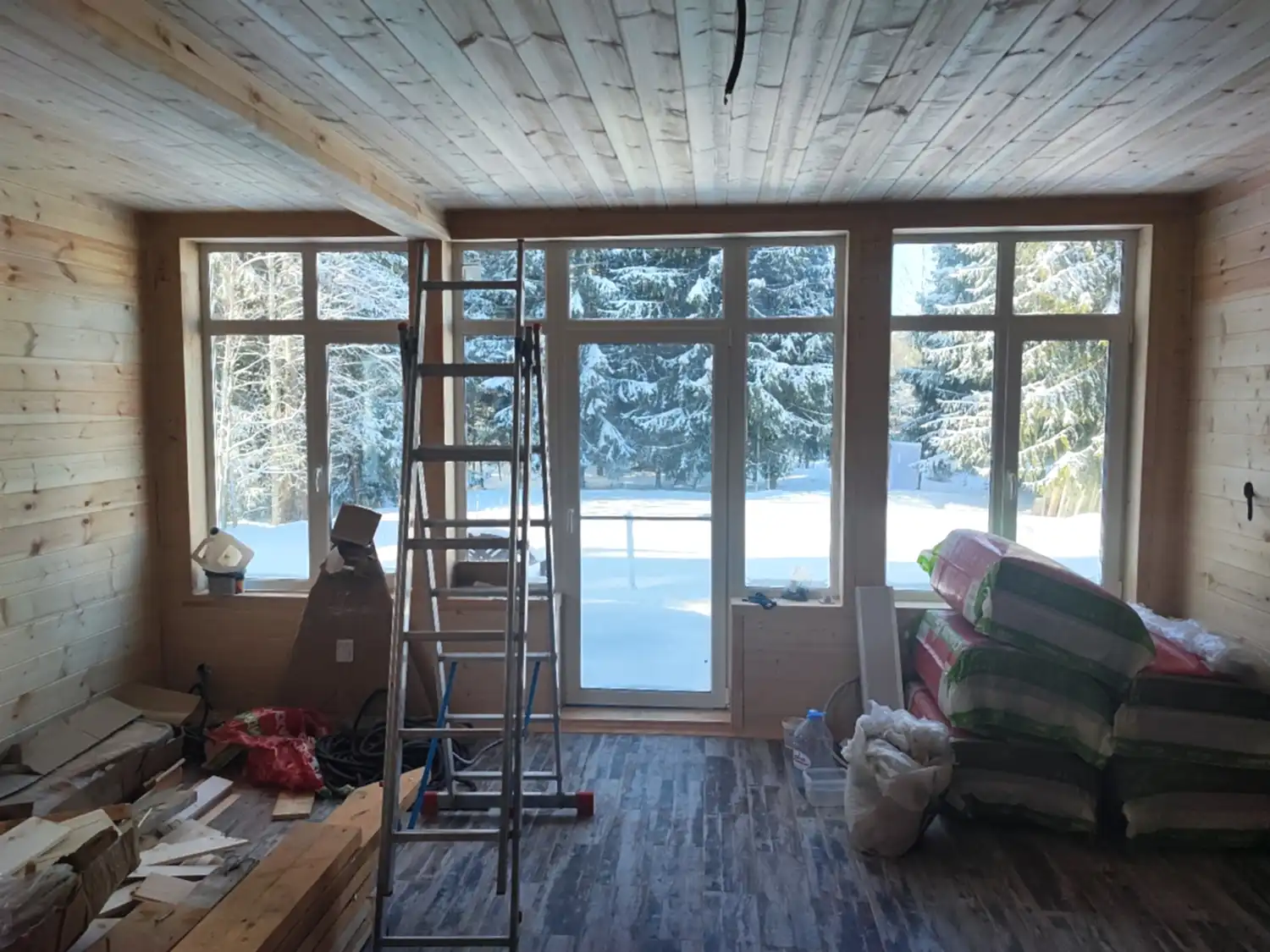 Каркасный дом 8х9 в Конта