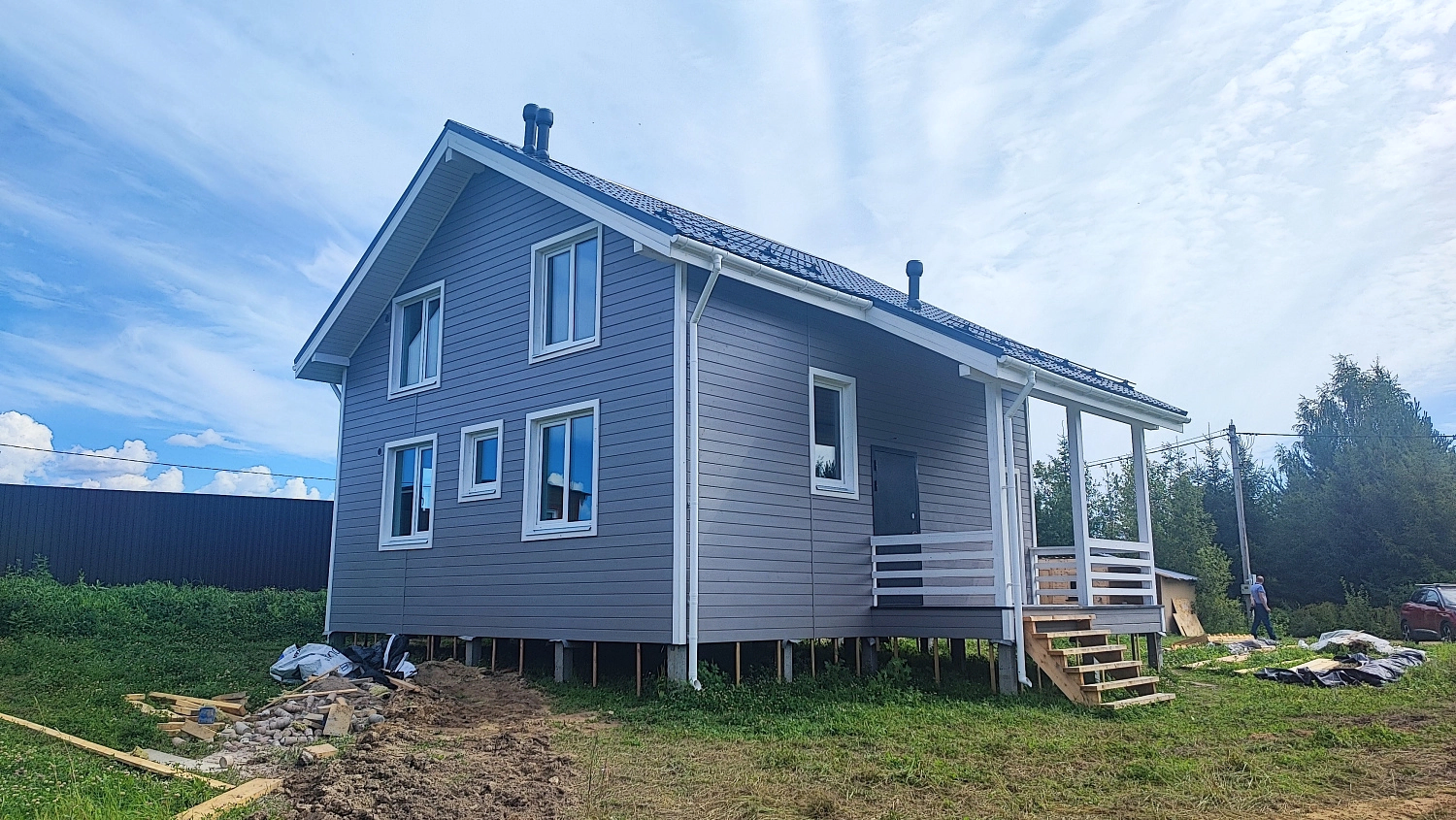 Каркасный дом 8х8 в Петрово