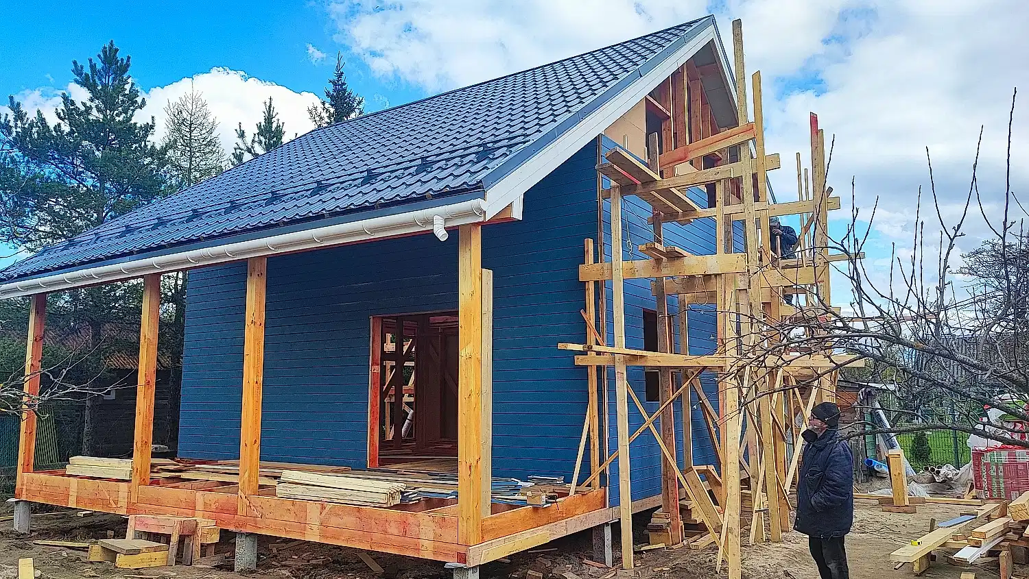 Каркасный дом 8х8,5 в Пушкине