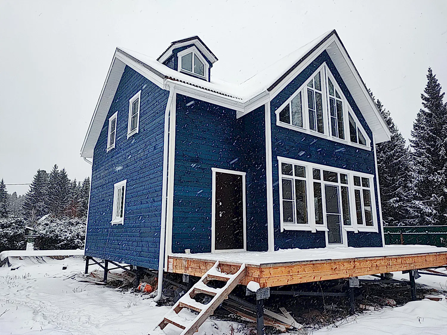 Каркасный дом 8х9 в Конта