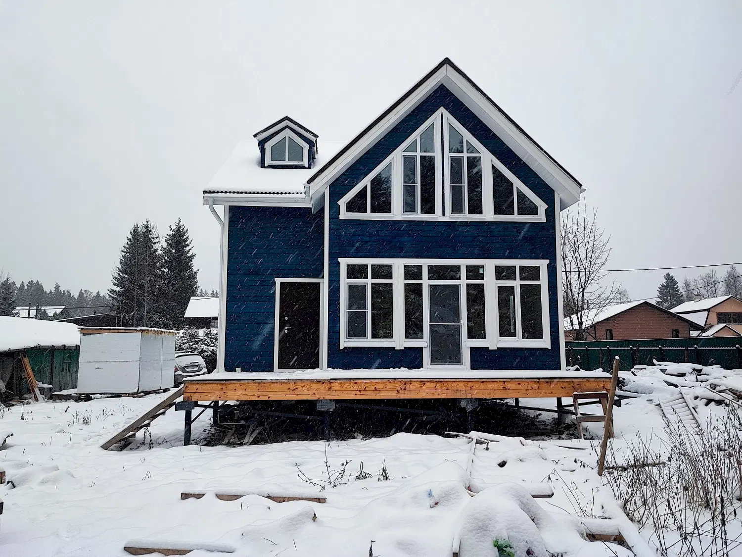 Каркасный дом 8х9 в Конта