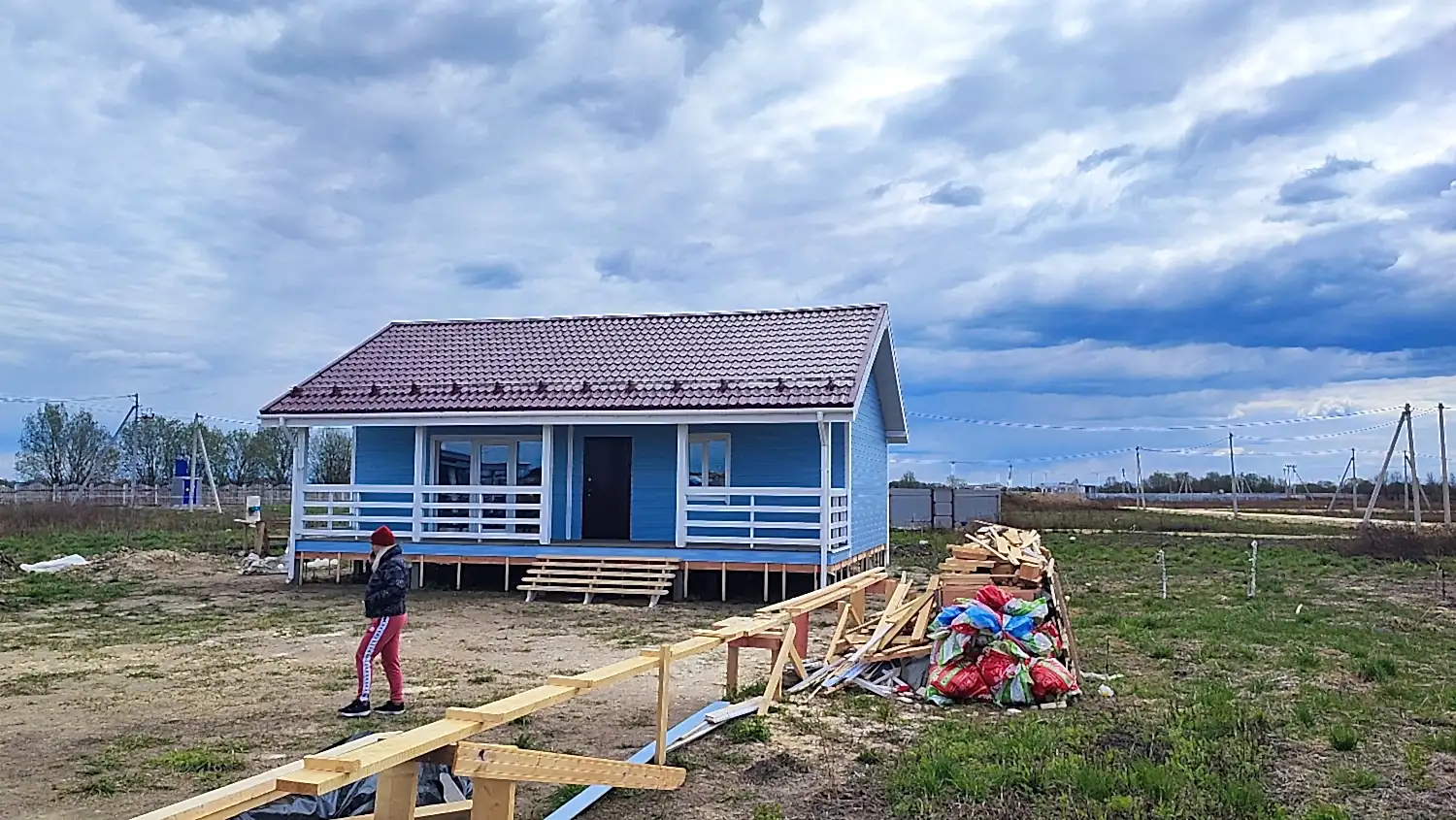 Каркасный дом 8х10 в Монделево