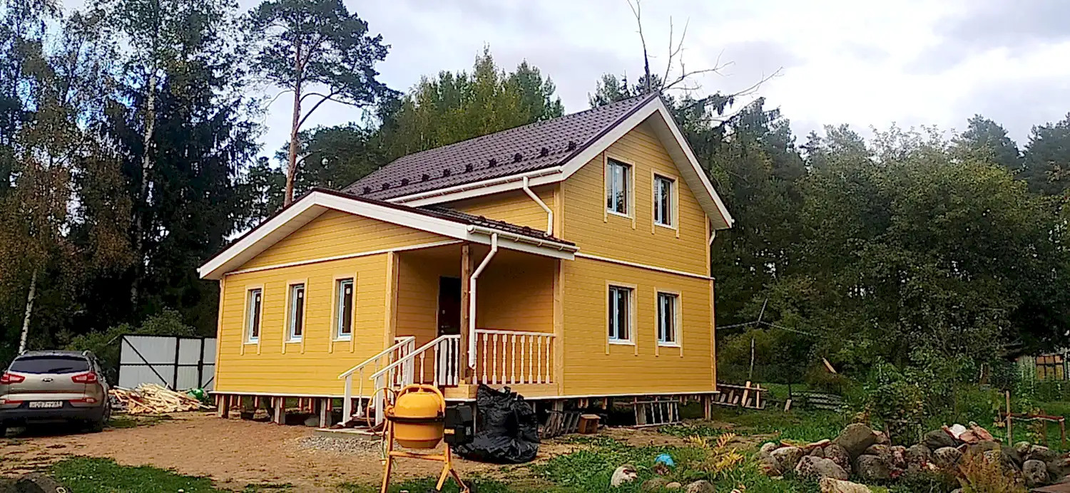 Каркасный дом 8х8 Петровское