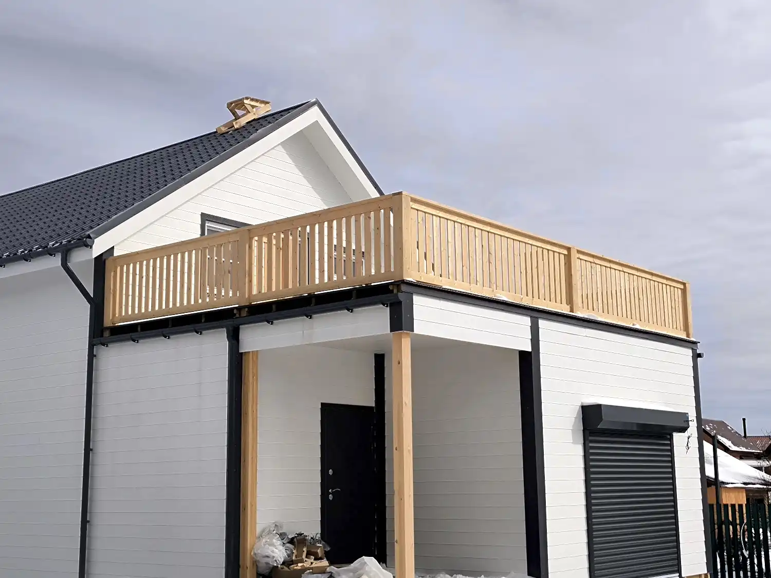 Каркасный дом 8х14 в п. им. Морозова