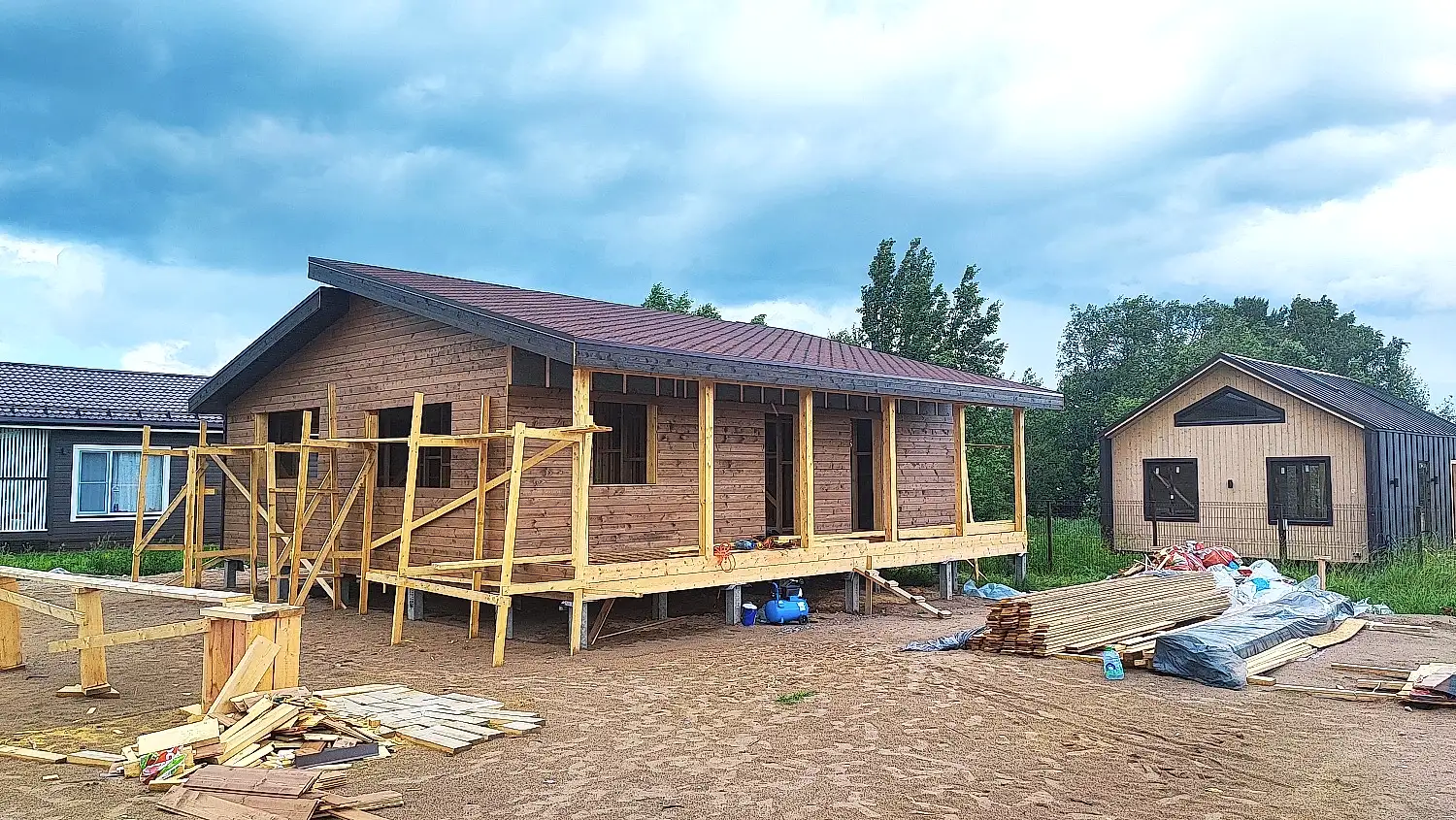 Каркасный дом 10х11 в Ларионово