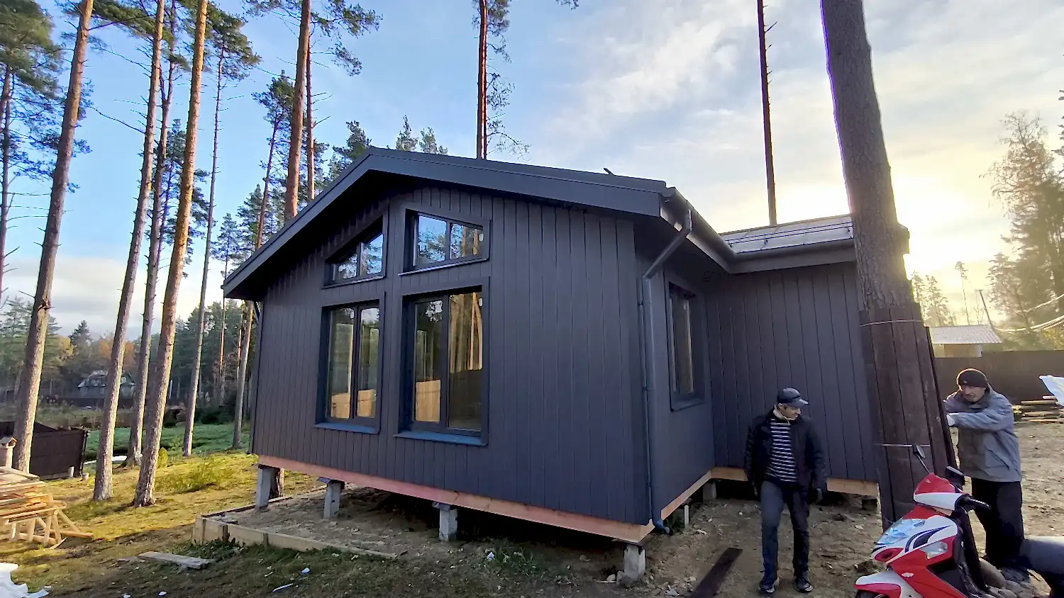 Каркасный дом 9х13 в Рощино