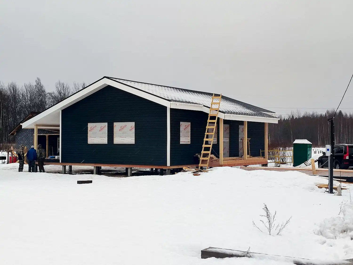 Каркасный дом 8х12 в Екатериновке