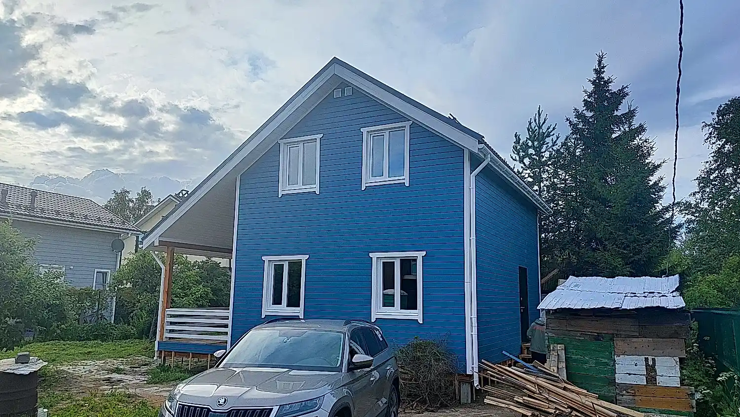 Каркасный дом 8х8,5 в Пушкине