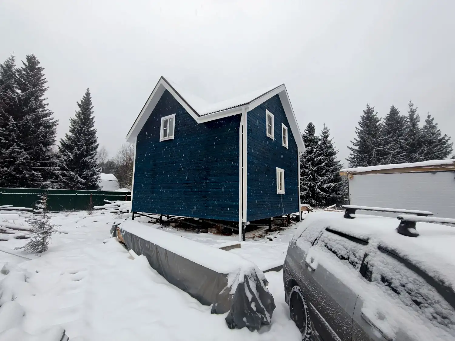 Каркасный дом 8х9 в Конта