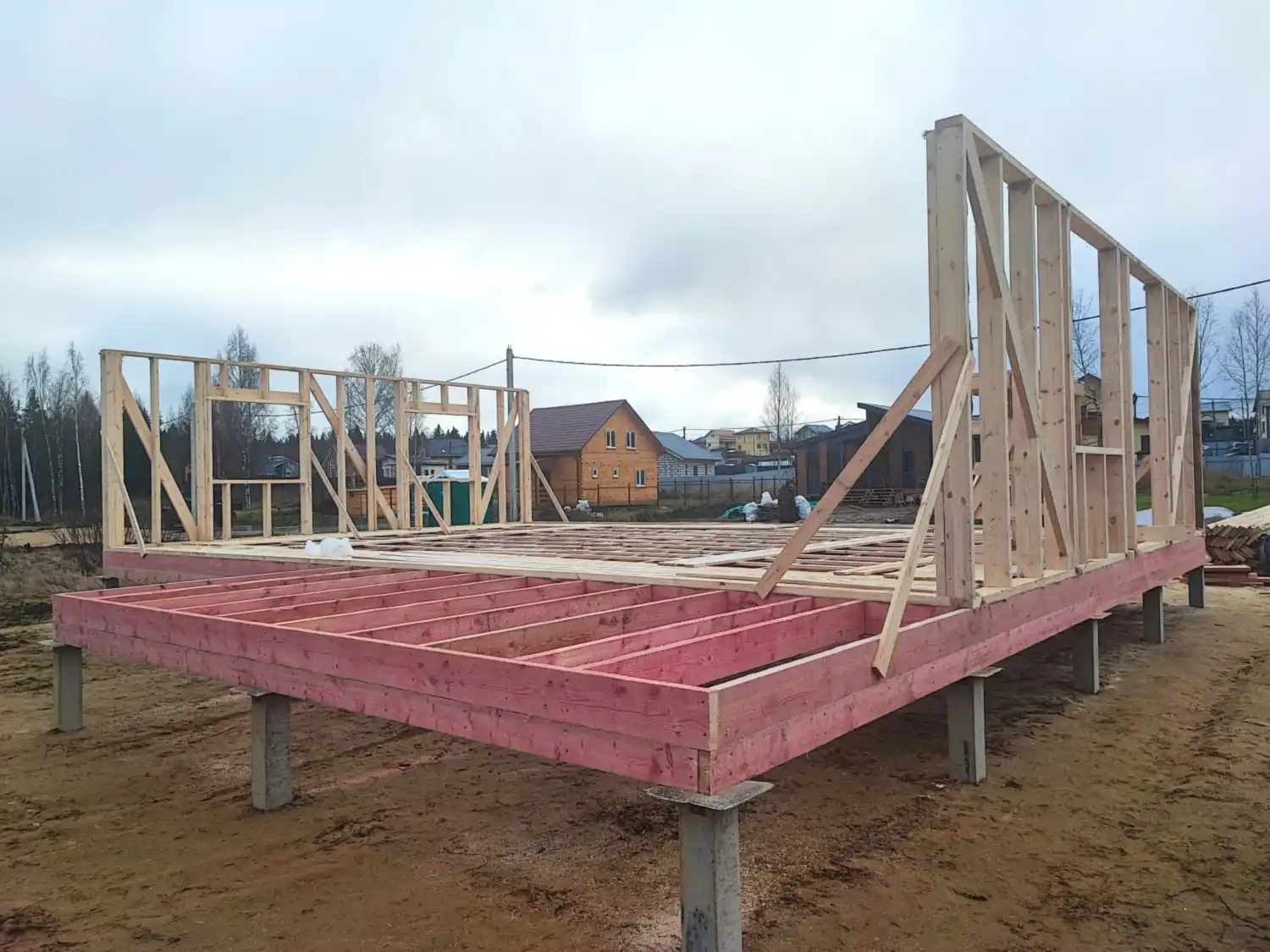 Каркасный дом 8х12 в Екатериновке