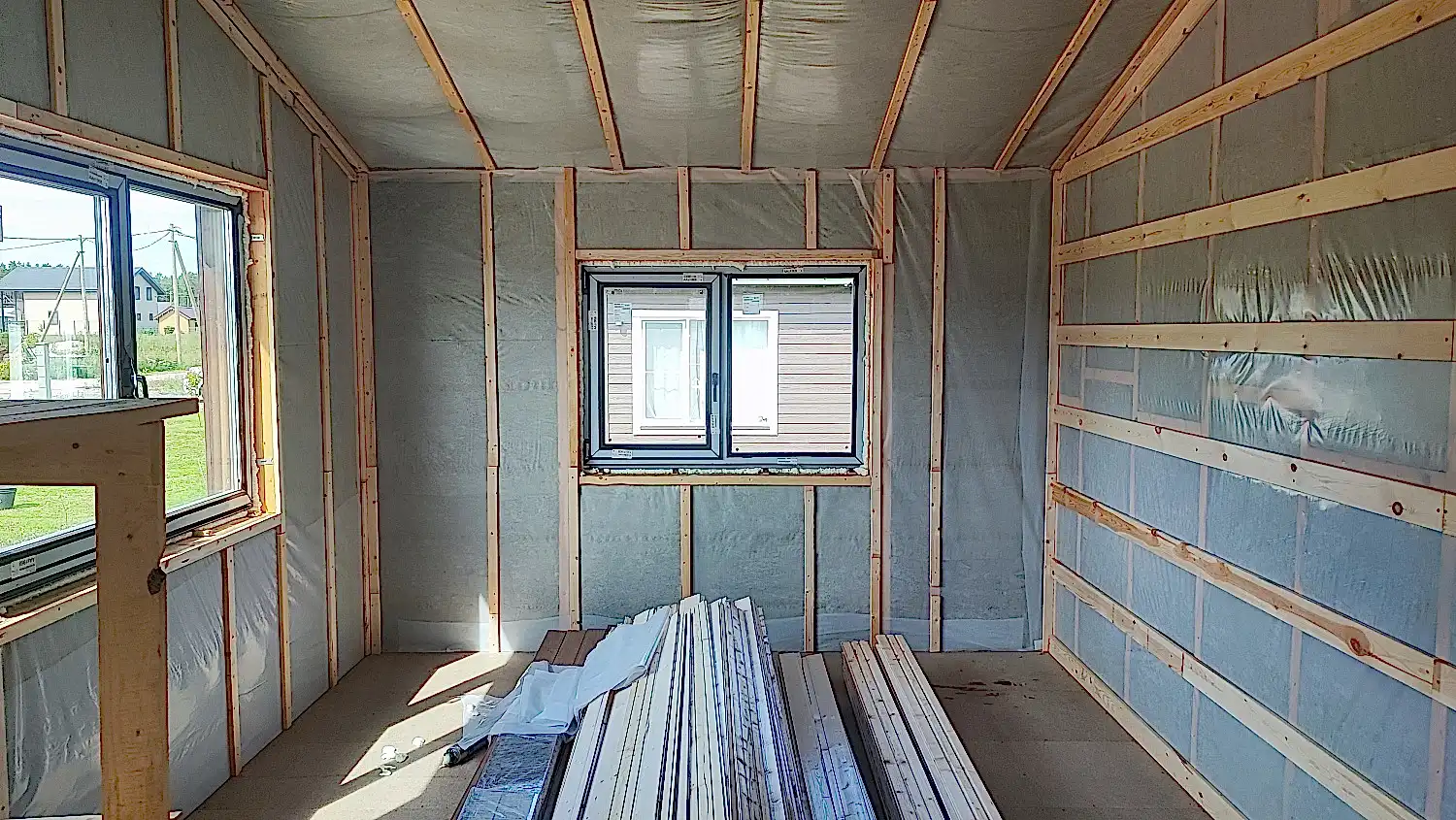 Каркасный дом 10х11 в Ларионово