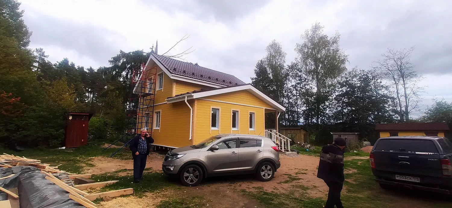 Каркасный дом 8х8 Петровское