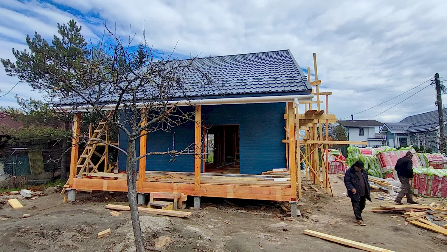 Каркасный дом 8х8,5 в Пушкине