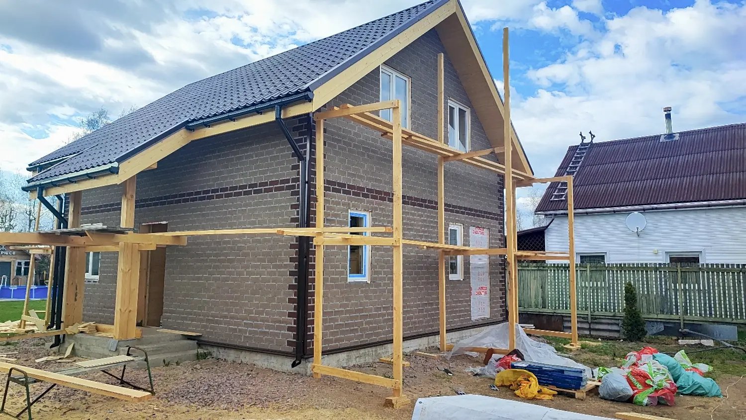 Каркасный дом 9х9 в Кискелово