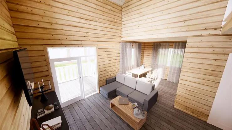 Каркасный дом 8х8 м «Васкелово» Каркасный дом 8х8 м «Васкелово»