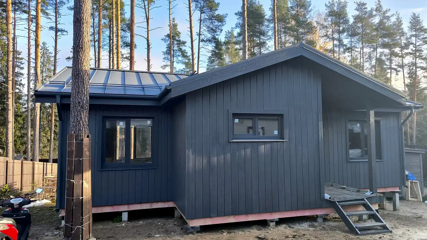 Каркасный дом 9х13 в Рощино