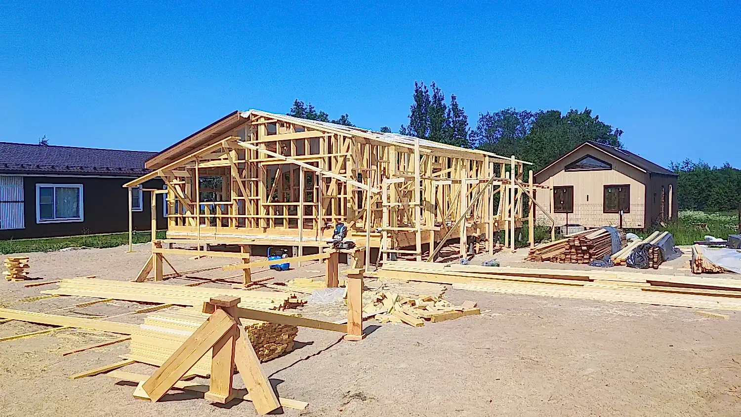 Каркасный дом 10х11 в Ларионово