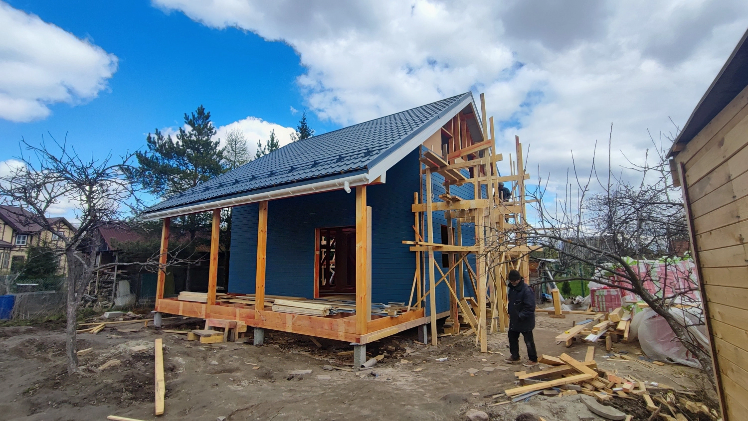 Каркасный дом 8х8,5 в Пушкине