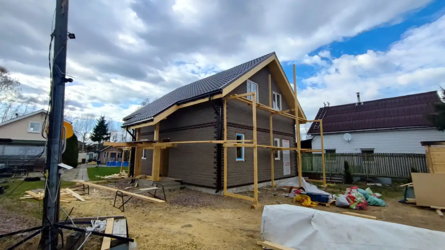 Каркасный дом 9х9 в Кискелово