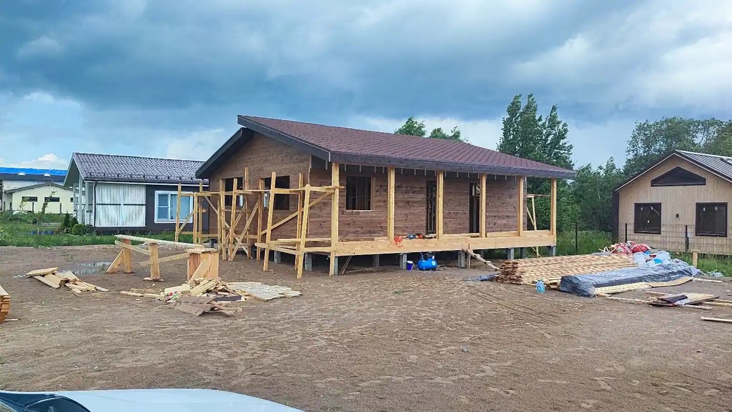 Каркасный дом 10х11 в Ларионово