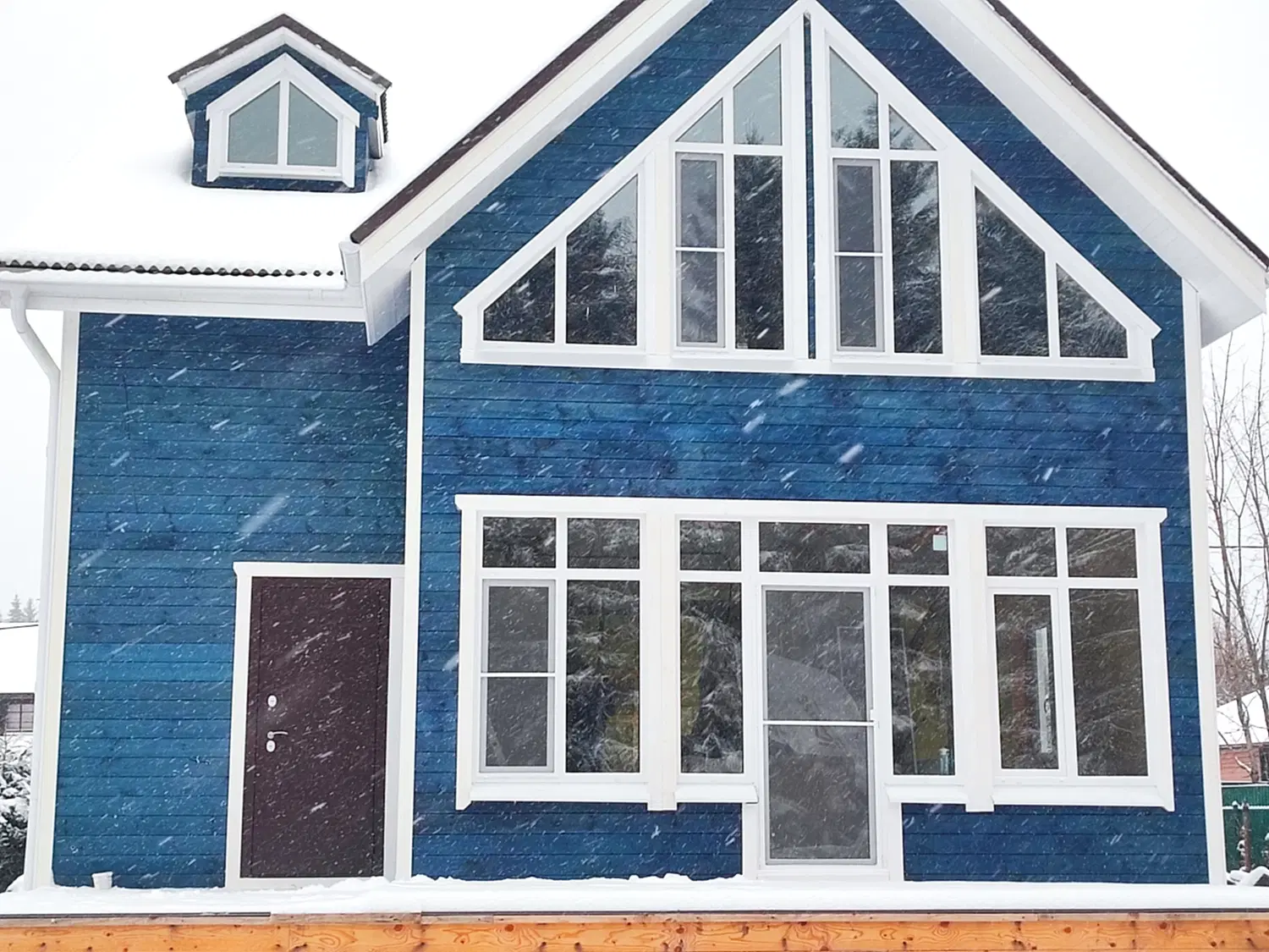 Каркасный дом 8х9 в Конта