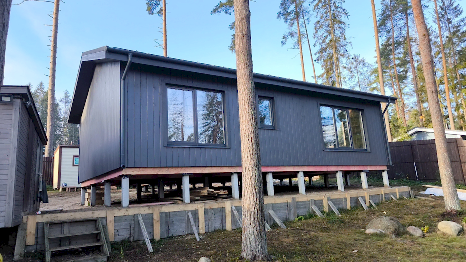 Каркасный дом 9х13 в Рощино